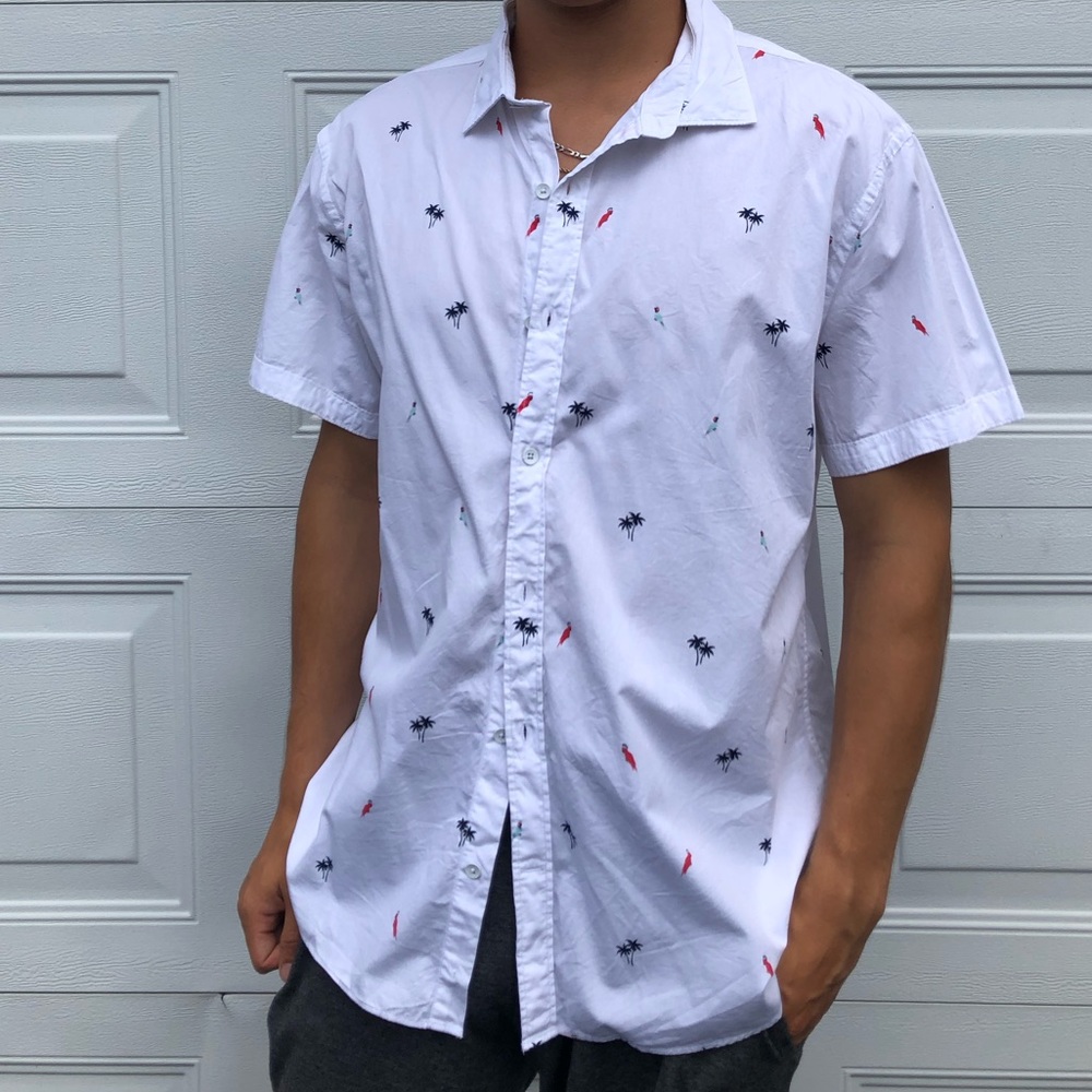 Express Casual Button-down Dress Shirt